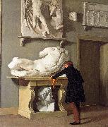 Christen Kobke The View of the Plaster Cast Collection at Charlottenborg Palace oil painting